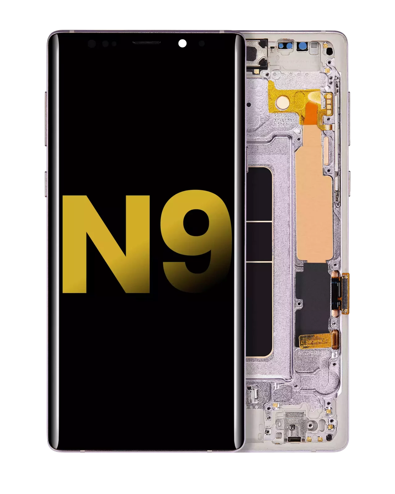 OLED Assembly With Frame For Samsung Galaxy Note 9 (Refurbished) (Lavender Purple)