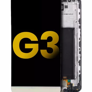 LCD Assembly With Frame For LG G3 (Refurbished) (Gold)