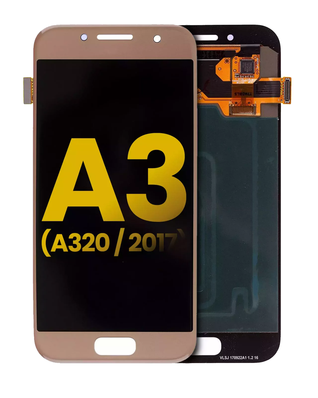 OLED Assembly Without Frame For Samsung Galaxy A3 (A320 / 2017) (Refurbished) (Gold)