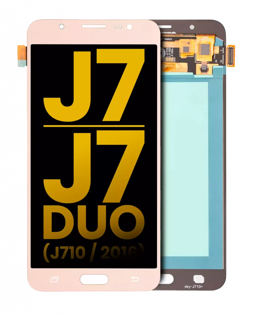 OLED Assembly Without Frame For Samsung Galaxy J7 / J7 Duo (J710 / 2016) (Refurbished) (Gold)