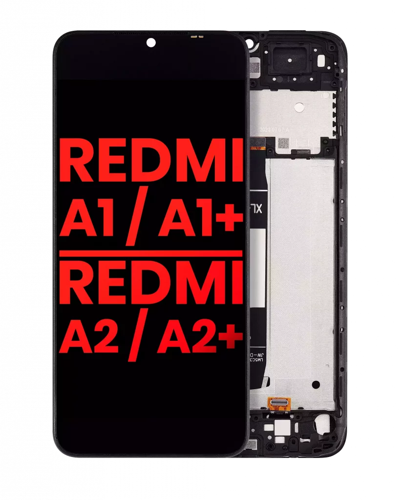 LCD Assembly With Frame For Xiaomi Redmi A1 / Xiaomi Redmi A1+ / Redmi A2 / Redmi A2+ (Aftermarket Plus) (All Colors)