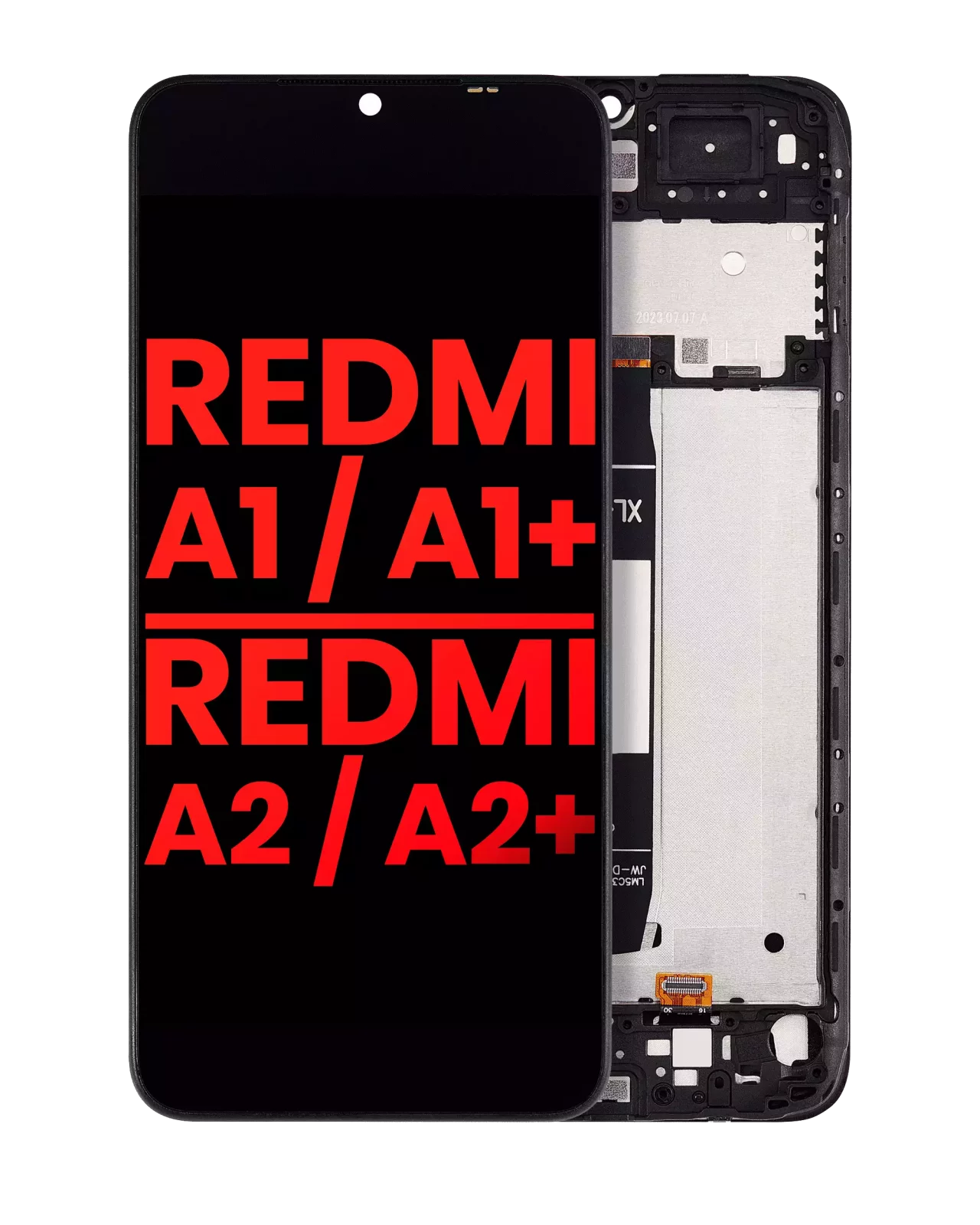LCD Assembly With Frame For Xiaomi Redmi A1 / Xiaomi Redmi A1+ / Redmi A2 / Redmi A2+ (Aftermarket Plus) (All Colors)