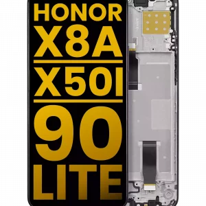 LCD Assembly With Frame For Honor X8A / X50i / 90 Lite (Refurbished) (Midnight Black)