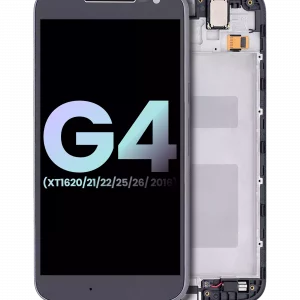LCD Assembly With Frame For Motorola Moto G4 (XT1620 / XT1621 / XT1622 / XT1625 / XT1626 / 2016) (Genuine OEM) (Black)