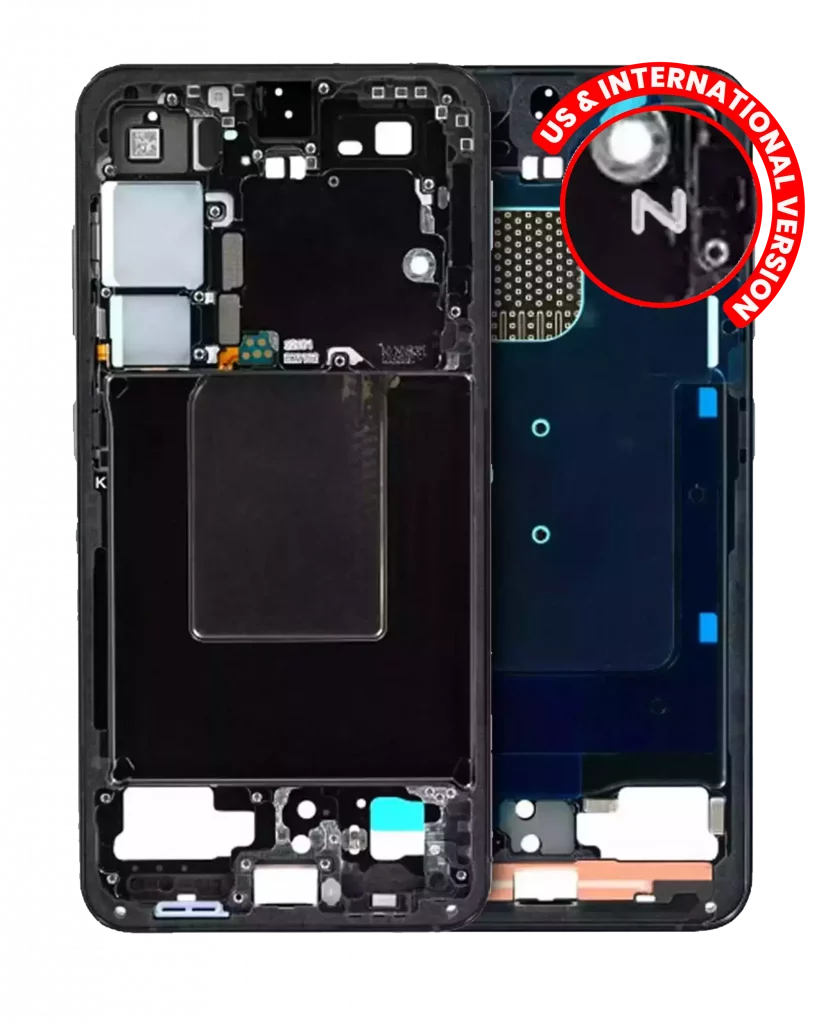 Mid-Frame Housing For Samsung Galaxy S24 5G (US & International Version) (Onyx Black)
