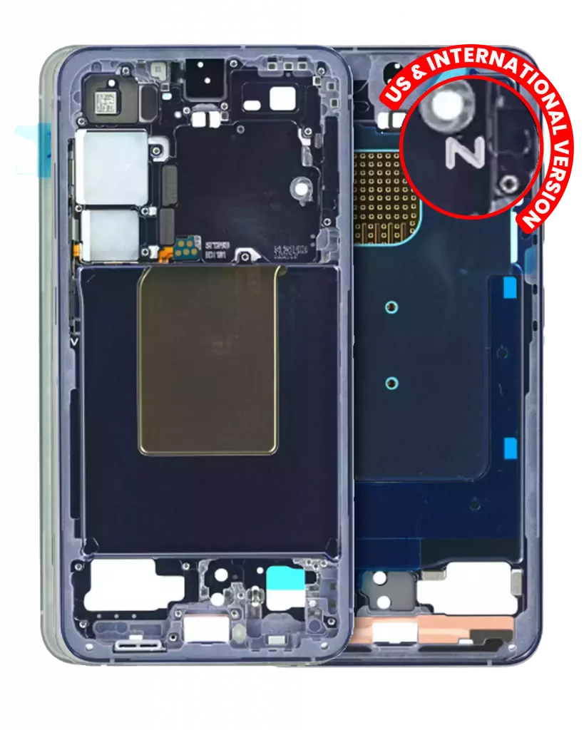 Mid-Frame Housing For Samsung Galaxy S24 5G (US & International Version) (Cobalt Violet)