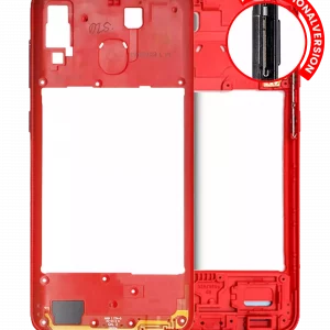 Mid-Frame Housing For Samsung Galaxy A20 (A205 / 2019) (International Version) (Red)
