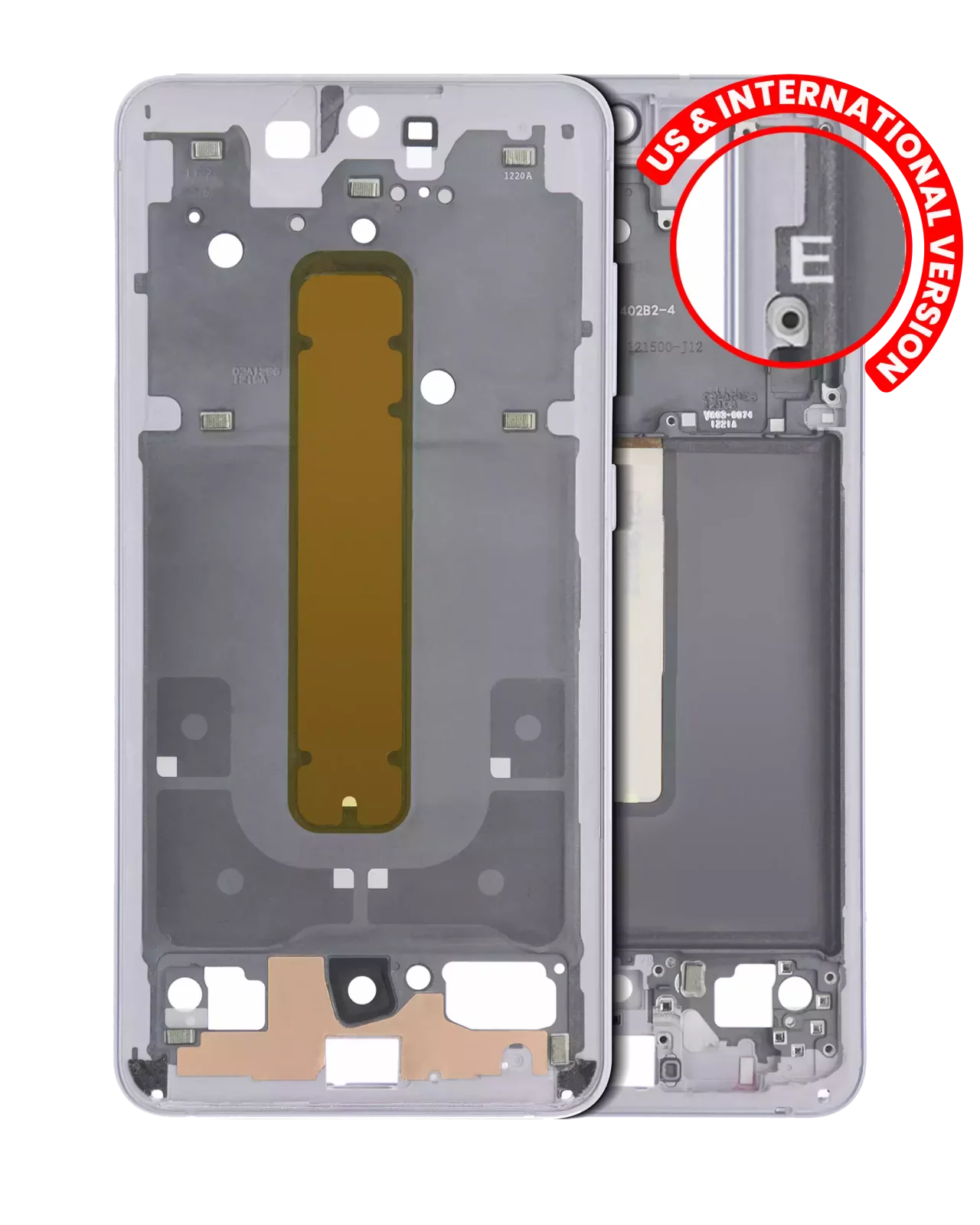 Mid-Frame Housing For Samsung Galaxy S21 FE 5G (US & International Version) (Lavender)