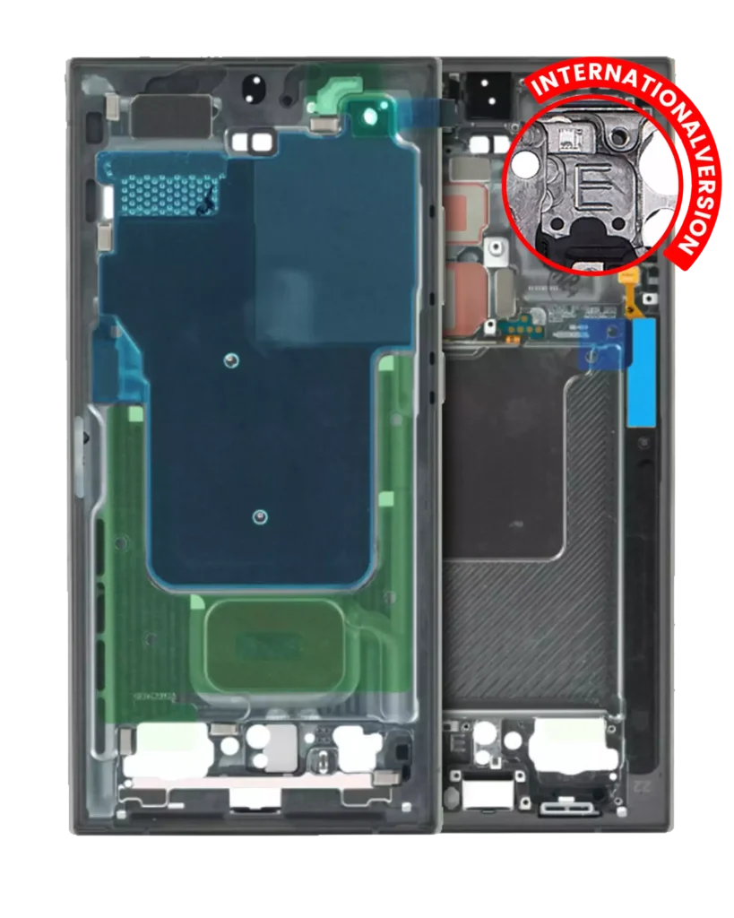 Mid-Frame Housing For Samsung Galaxy S24 Ultra 5G (International version) (Service Pack) (Titanium Black)