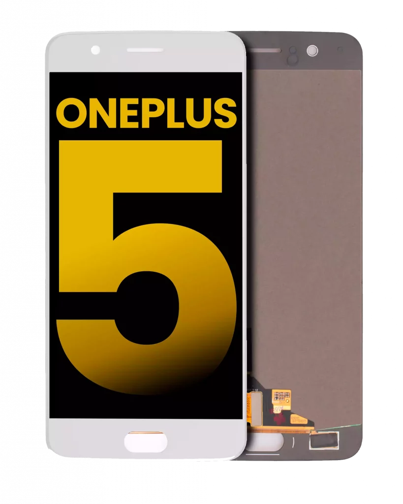 LCD Assembly Without Frame For OnePlus 5 (Refurbished) (White)