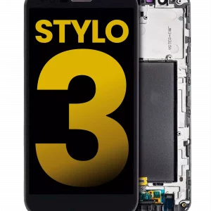 LCD Assembly With Frame For LG Stylo 3 (Refurbished) (Black)