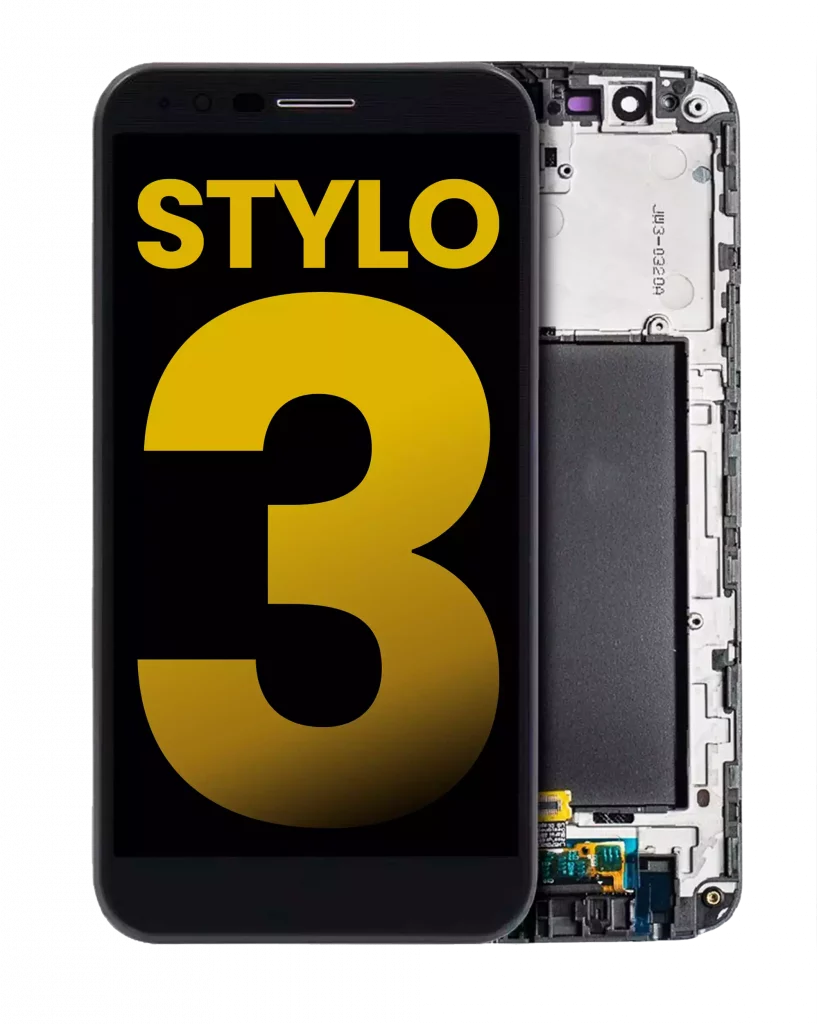 LCD Assembly With Frame For LG Stylo 3 (Refurbished) (Black)
