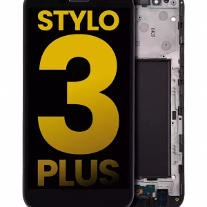 LCD Assembly With Frame For LG Stylo 3 Plus (TP450 / MP450 / M470) (Refurbished) (Black)