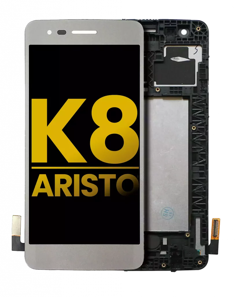 LCD Assembly With Frame For LG K8 (2017) / Aristo (US Version) (Refurbished) (Silver)