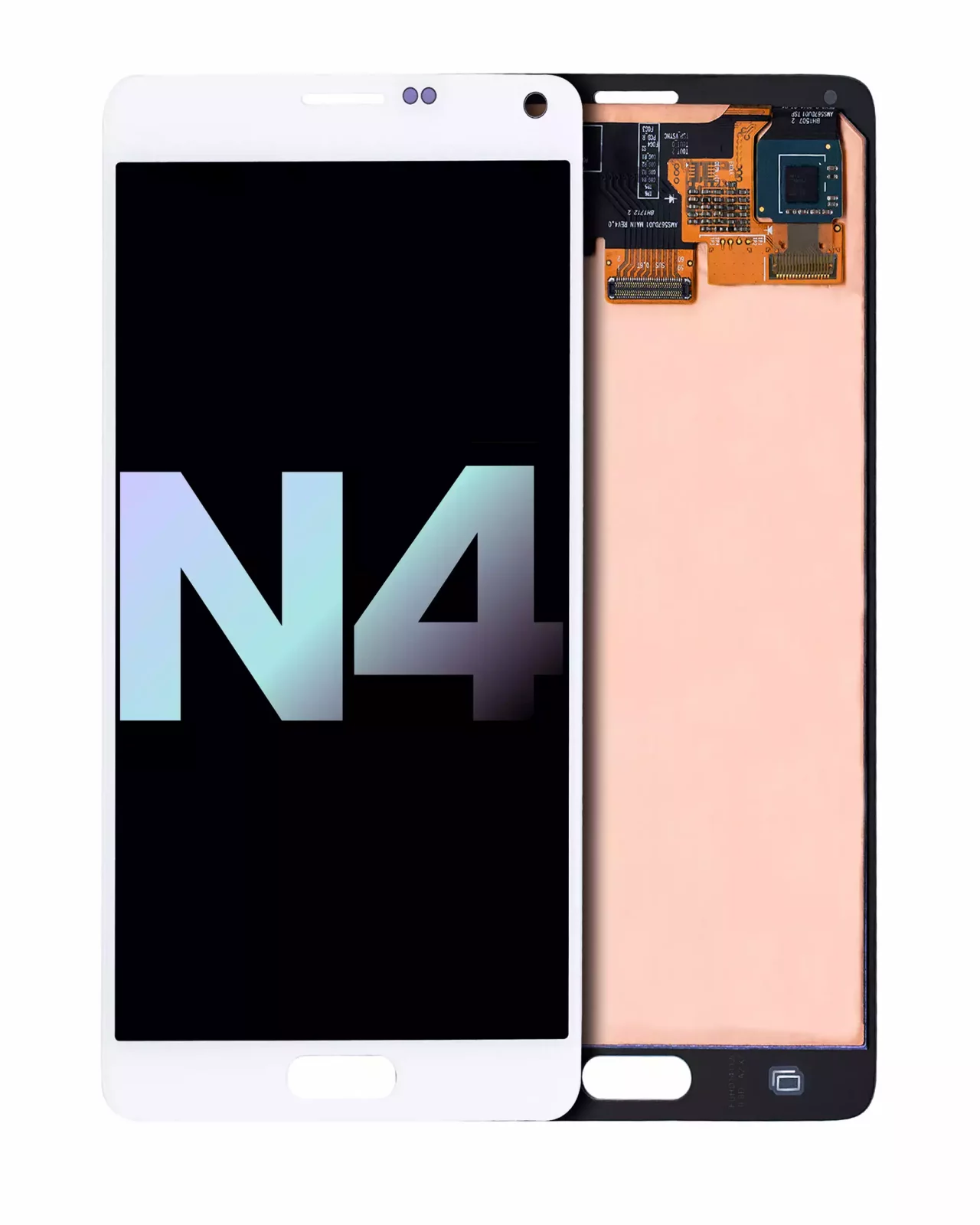 OLED Assembly Without Frame For Samsung Galaxy Note 4 (Service Pack) (White)