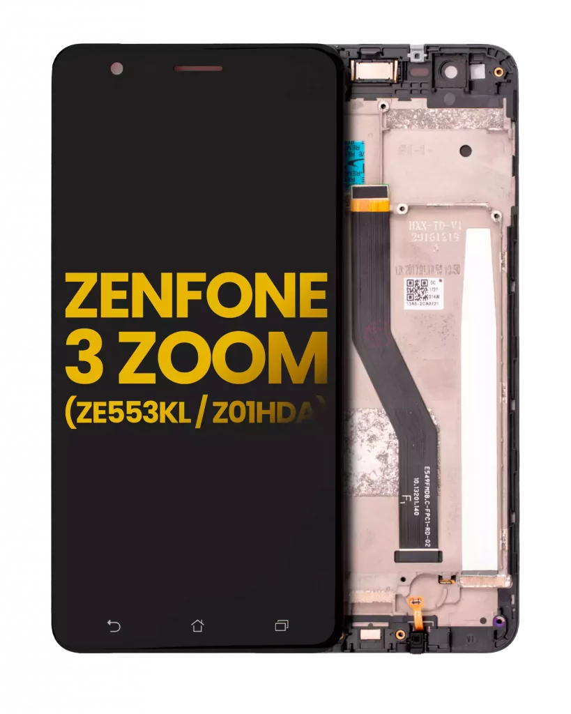LCD Assembly With Frame For Asus ZenFone 3 Zoom (ZE553KL / 2017) (Refurbished) (Black)