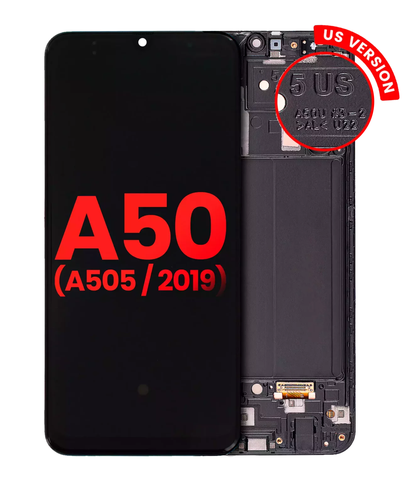 OLED Assembly With Frame For Samsung Galaxy A50 (A505 / 2019) (US Version) (Aftermarket Plus) (All Colors)