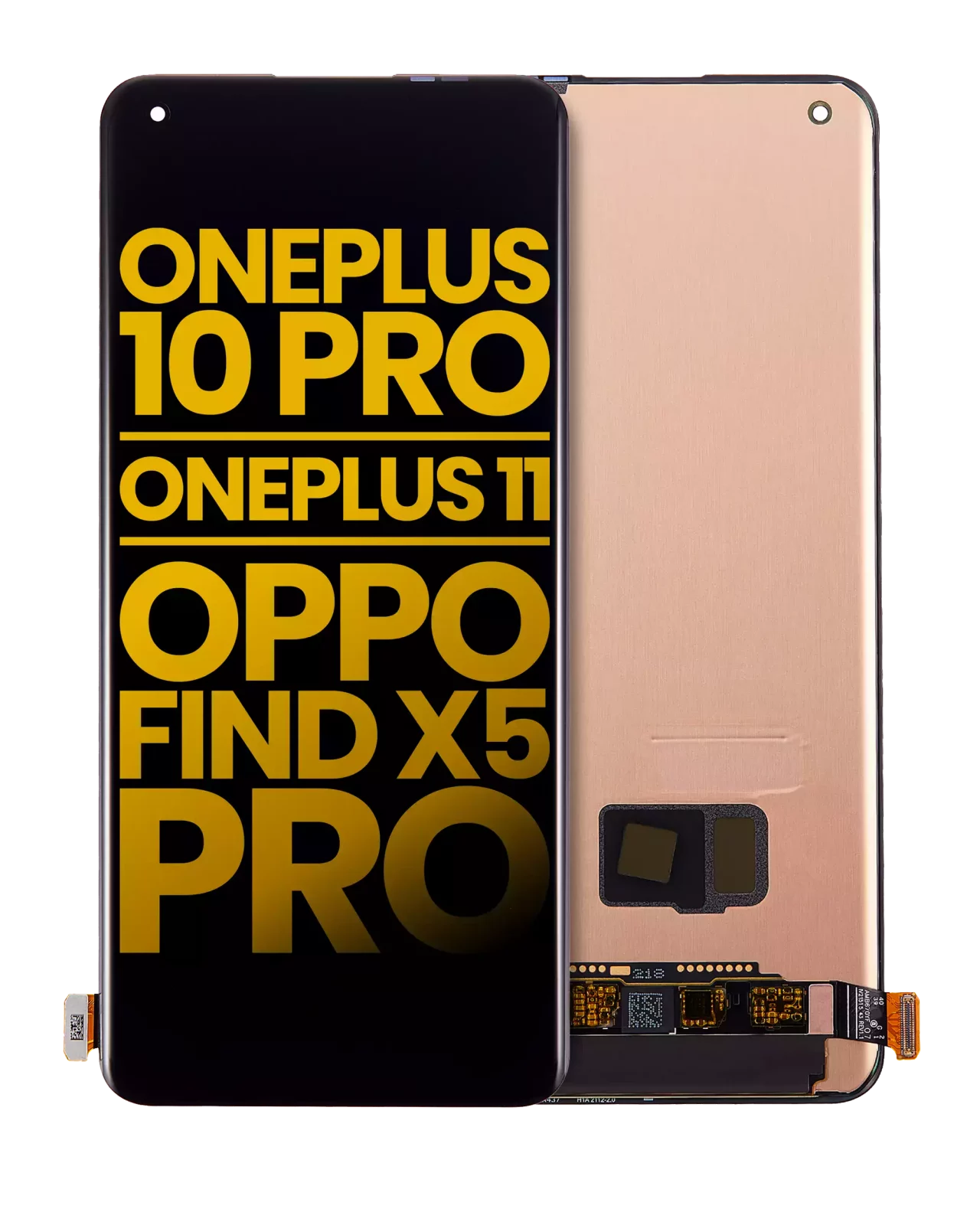 OLED Assembly Without Frame For OnePlus 10 Pro / OnePlus 11 / OPPO Find X5 Pro (Refurbished) (All Colors)