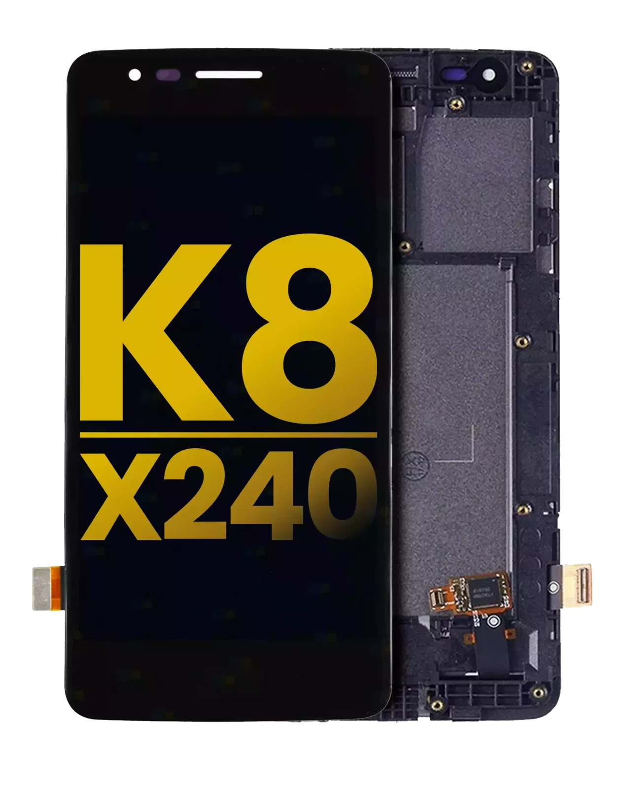 LCD Assembly With Frame For LG K8 (2017) / Aristo (International Version) (Refurbished) (Black)