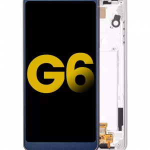 LCD Assembly With Frame For LG G6 (Refurbished) (Ice Platinum Silver)