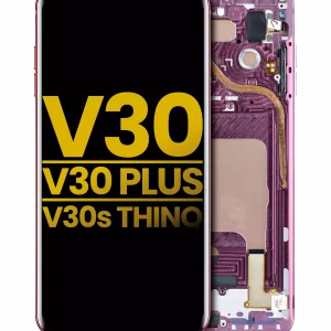OLED Assembly With Frame For LG V30 / V30 Plus / V30S ThinQ (Refurbished) (Raspberry Rose)