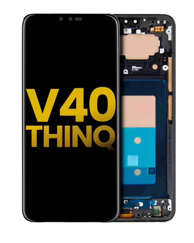 OLED Assembly With Frame For LG V40 ThinQ (Refurbished) (Black)