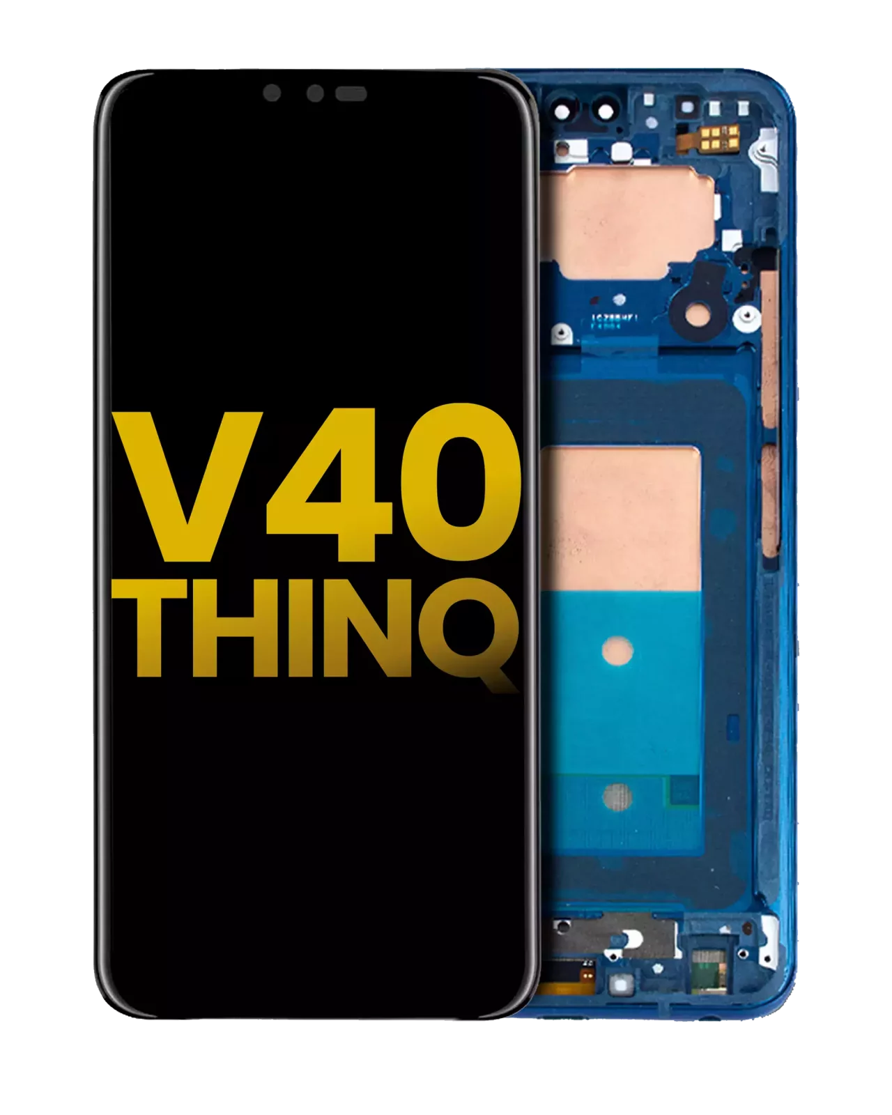 OLED Assembly With Frame For LG V40 ThinQ (Refurbished) (Blue)