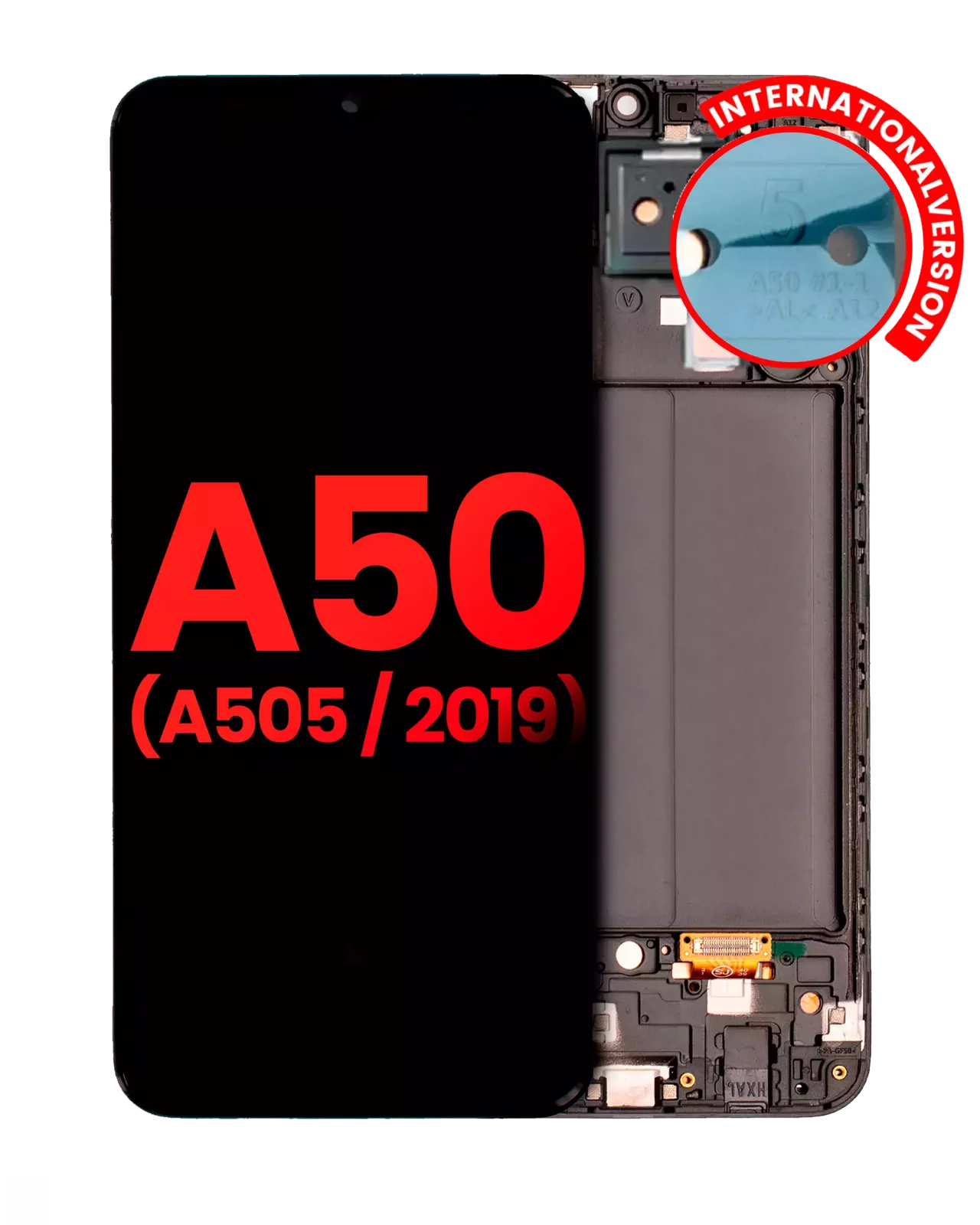 OLED Assembly With Frame For Samsung Galaxy A50 (A505 / 2019) (International Version) (Aftermarket Plus) (All Colors)