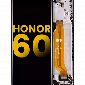 OLED Assembly With Frame For Honor 60 (Refurbished) (Black)