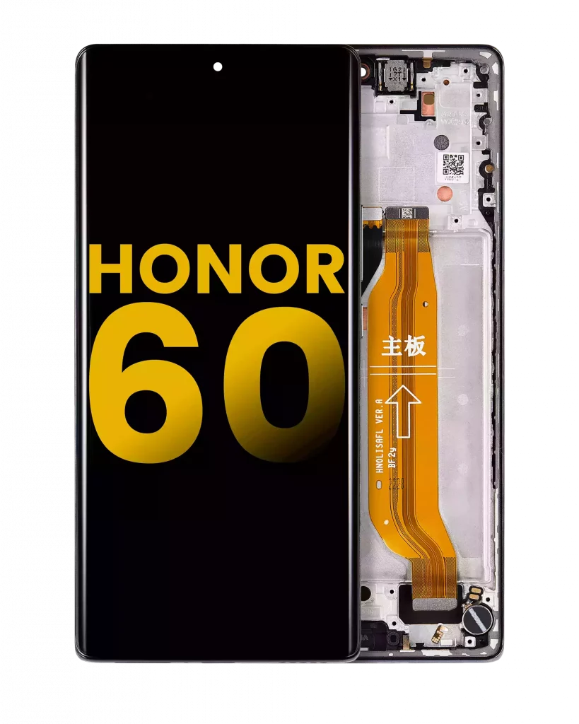 OLED Assembly With Frame For Honor 60 (Refurbished) (Black)