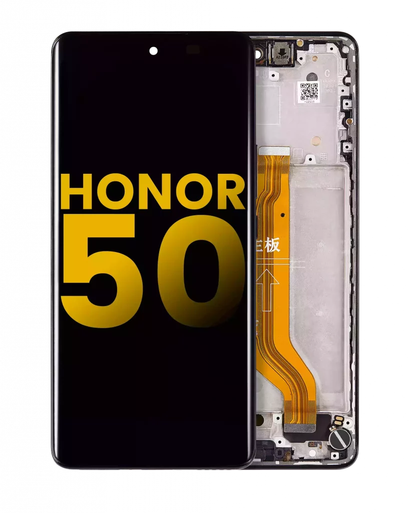 OLED Assembly With Frame For Honor 50 (Refurbished) (Midnight Black)