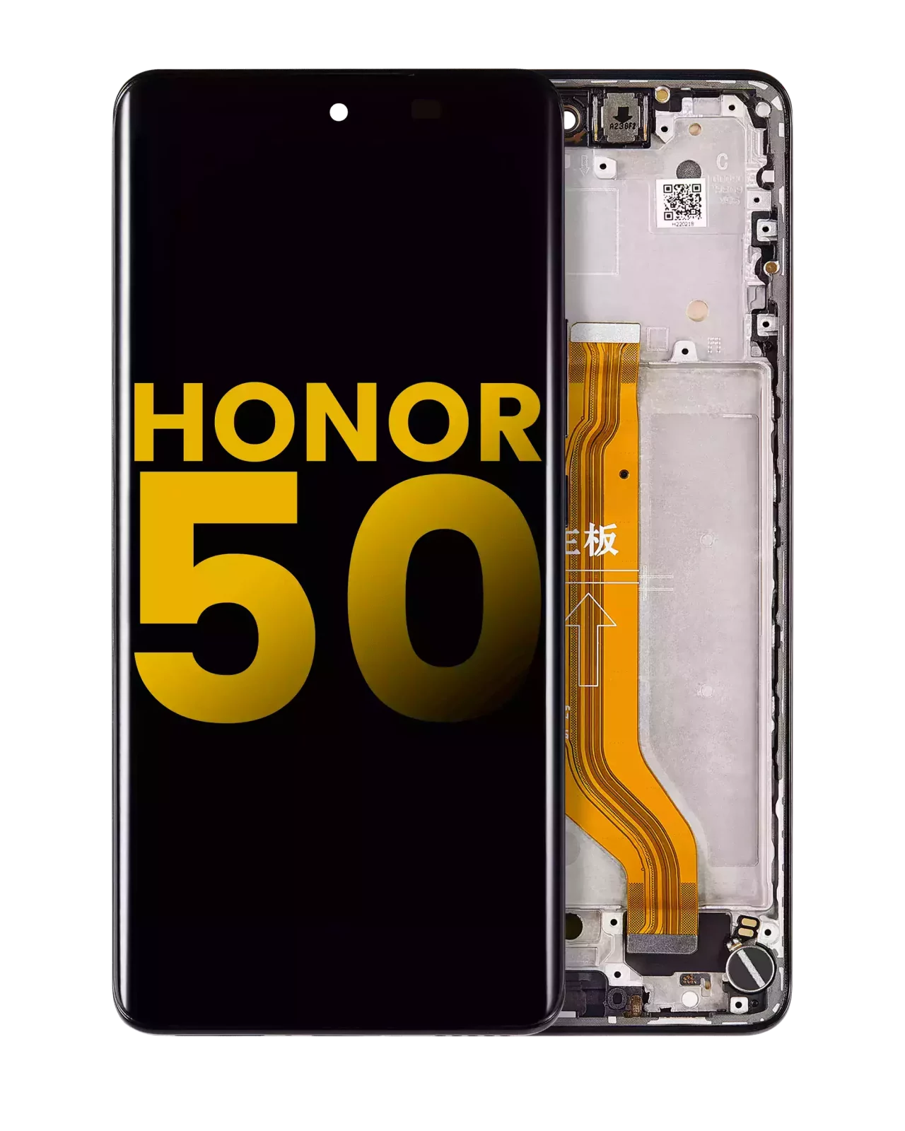 OLED Assembly With Frame For Honor 50 (Refurbished) (Midnight Black)