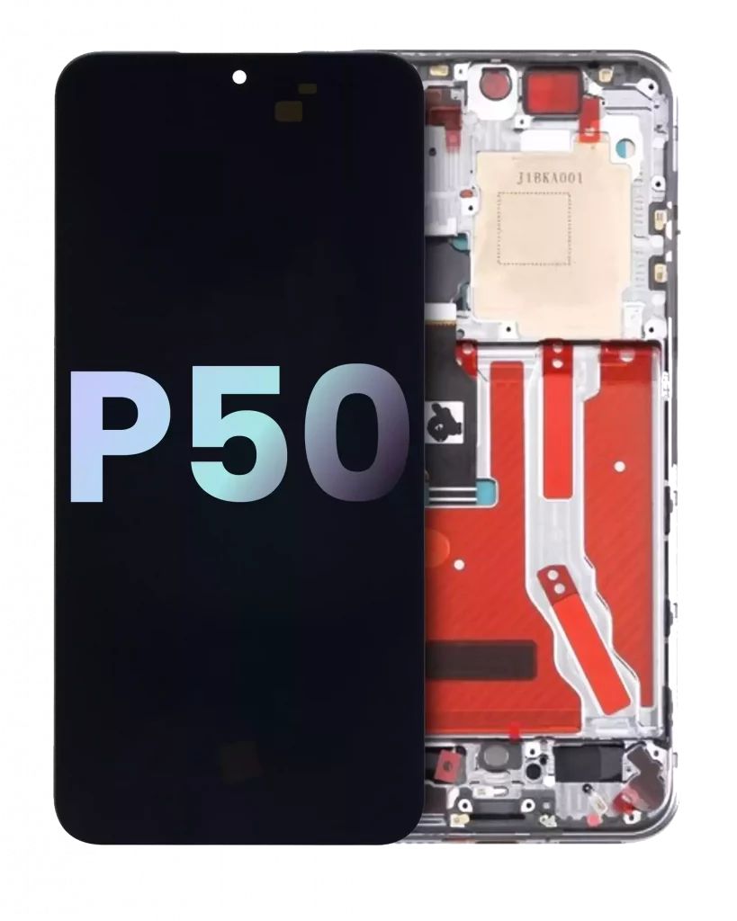 OLED Assembly With Frame For Huawei P50 (Genuine OEM) (White)