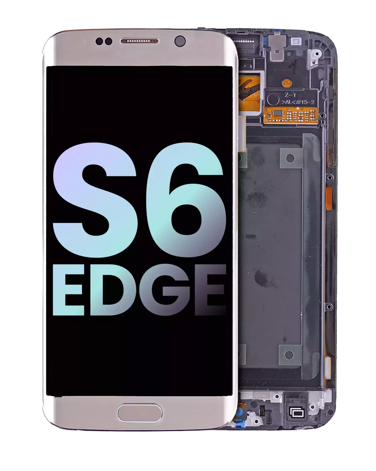 OLED Assembly With Frame For Samsung Galaxy S6 Edge (CDMA: Verizon / Sprint) (Service Pack) (Gold)
