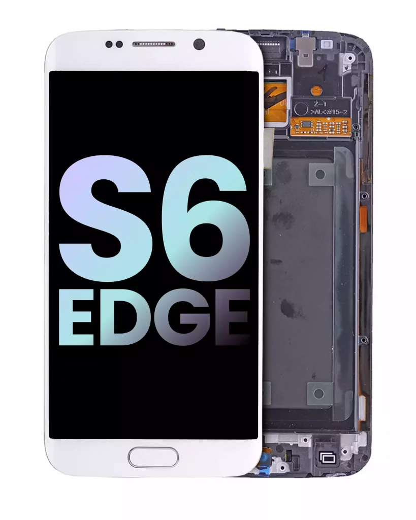 OLED Assembly With Frame For Samsung Galaxy S6 Edge (CDMA: Verizon / Sprint) (Service Pack) (White Pearl)
