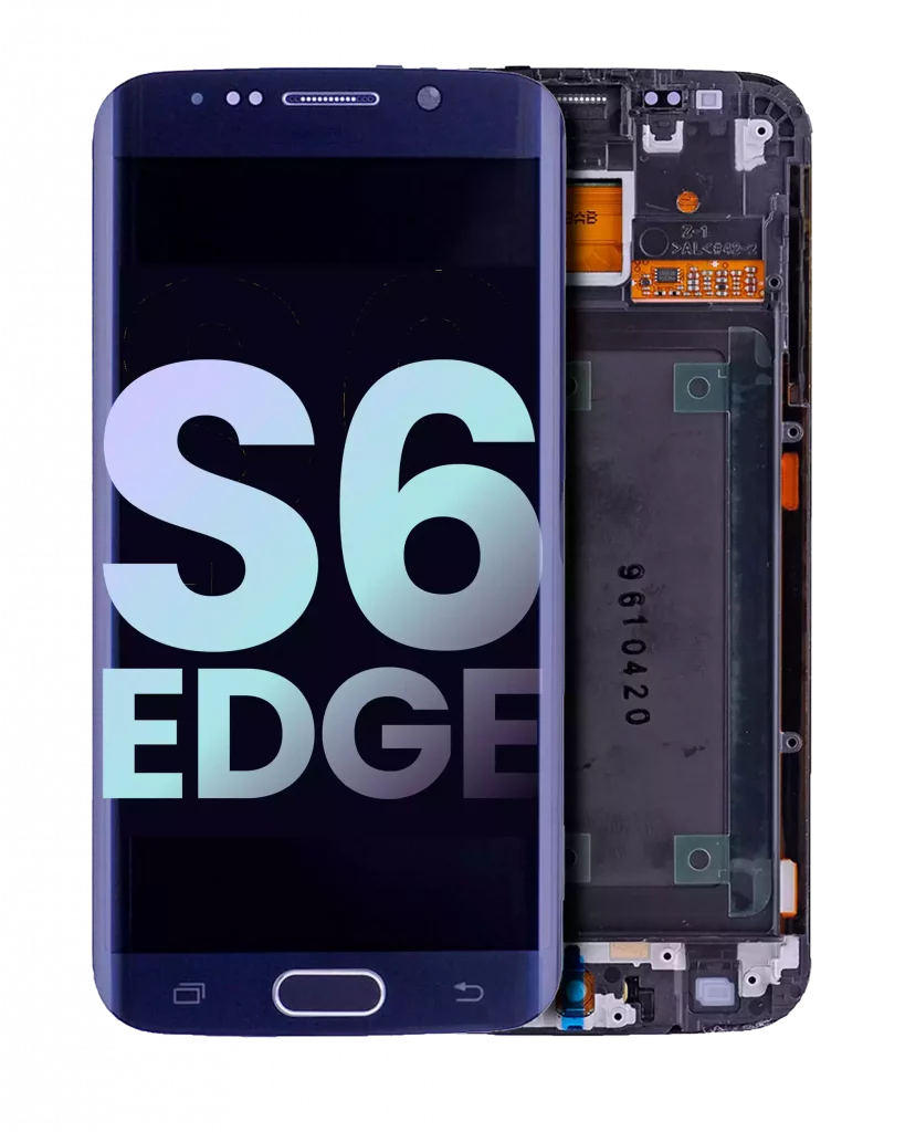 OLED Assembly With Frame For Samsung Galaxy S6 Edge (CDMA: Verizon / Sprint) (Service Pack) (Black Sapphire)