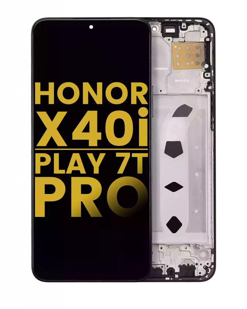 LCD Assembly With Frame For Honor X40i / Play7T Pro (Refurbished) (Black)
