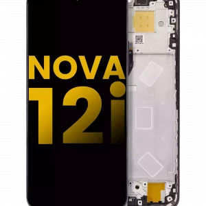 LCD Assembly With Frame For Huawei Nova 12i (Refurbished) (Black)
