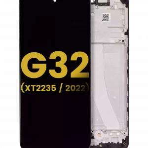 LCD Assembly With Frame For Motorola Moto G32 (XT2235 / 2022) (Refurbished) (All Colors)