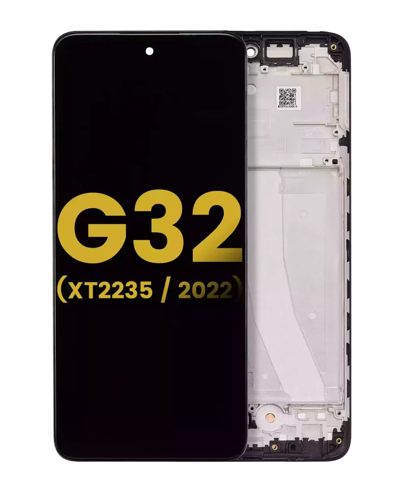 LCD Assembly With Frame For Motorola Moto G32 (XT2235 / 2022) (Refurbished) (All Colors)