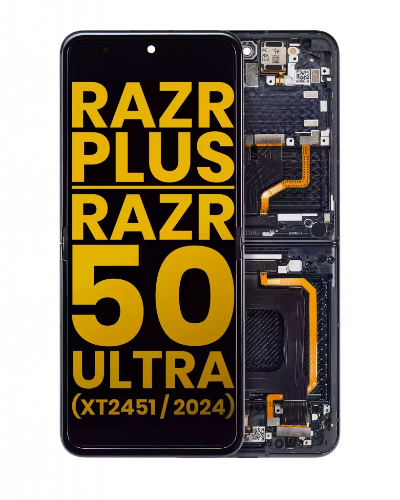 Inner OLED Assembly With Frame For Motorola Razr Plus 2024 / Razr 50 Ultra (XT2451 / 2024) / Razr Plus 2025 (XT2557) (Refurbished) (Midnight Blue)