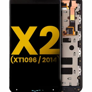 LCD Assembly With Frame For Motorola Moto X2 (XT1096 / 2014) (Refurbished) (Black)