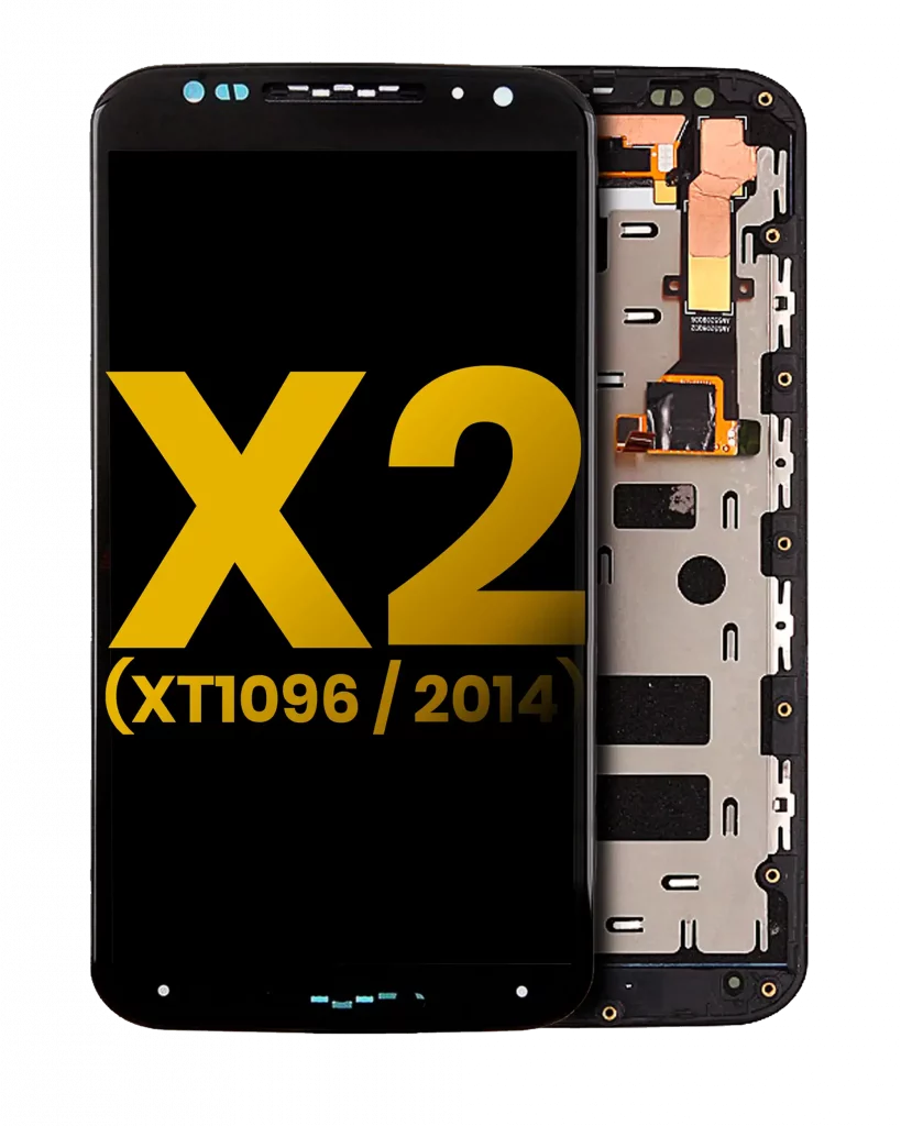 LCD Assembly With Frame For Motorola Moto X2 (XT1096 / 2014) (Refurbished) (Black)