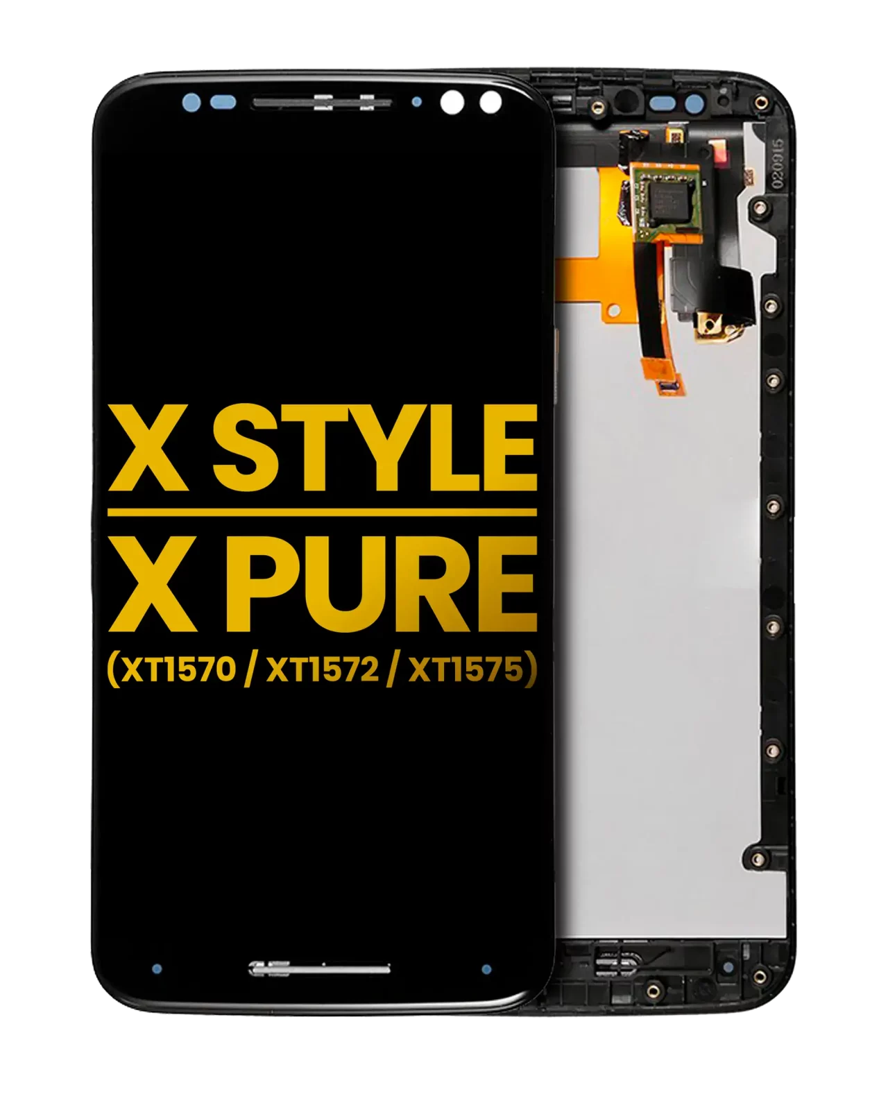 LCD Assembly With Frame For Motorola Moto X Style (XT1572 / 2015) / Moto X Pure Edition (XT1575 / 2015) (Refurbished) (Black)