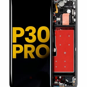 OLED Assembly With Frame For Huawei P30 Pro (Refurbished) (Black)