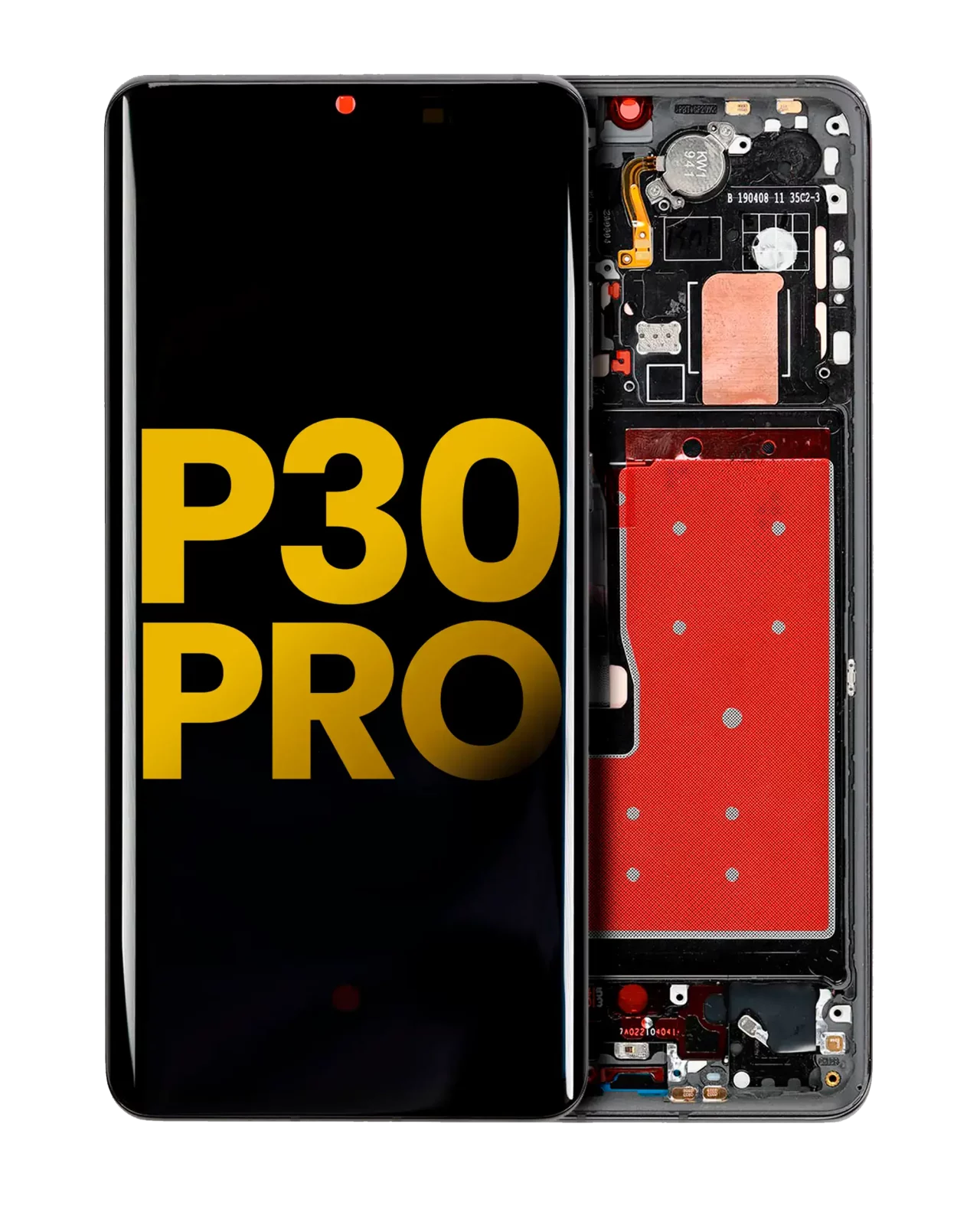 OLED Assembly With Frame For Huawei P30 Pro (Refurbished) (Black)