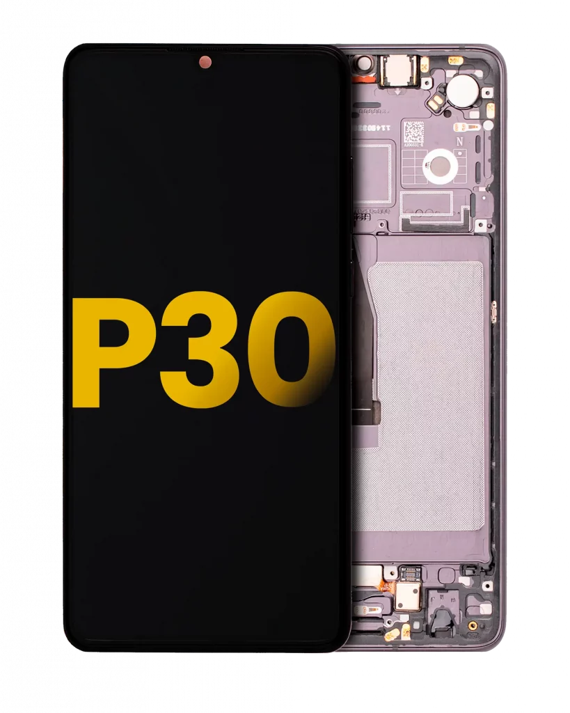 OLED Assembly With Frame For Huawei P30 (Refurbished) (Black)