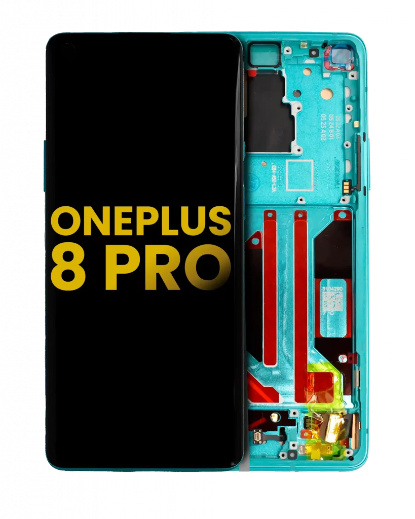 OLED Assembly With Frame For OnePlus 8 Pro (Refurbished) (Glacial Green)