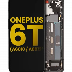 OLED Assembly With Frame For OnePlus 6T (A6010 / A6013) (Refurbished) (Mirror Black)