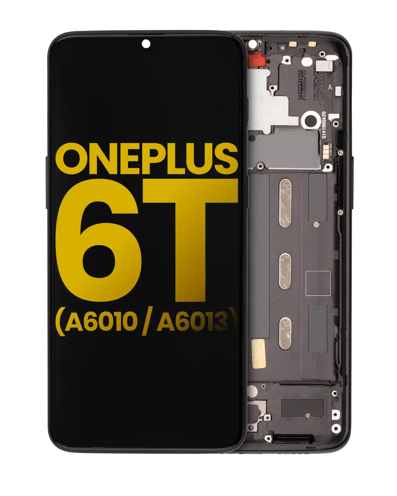 OLED Assembly With Frame For OnePlus 6T (A6010 / A6013) (Refurbished) (Midnight Black)